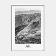 Taos Portrait B&W Poster