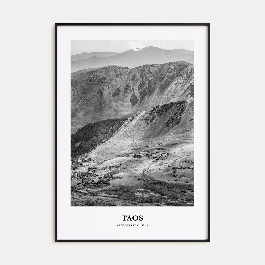 Taos Portrait B&W Poster