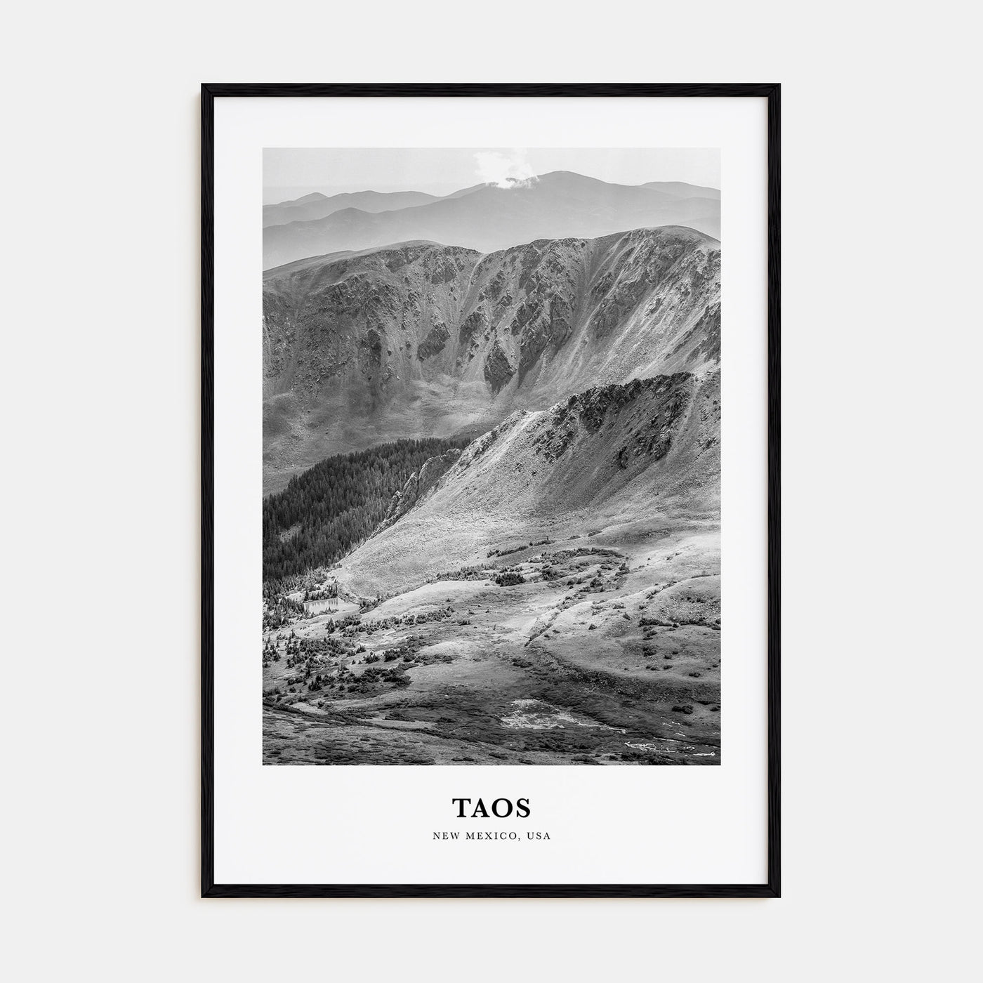Taos Portrait B&W Poster