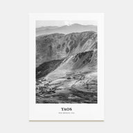 Taos Portrait B&W Poster