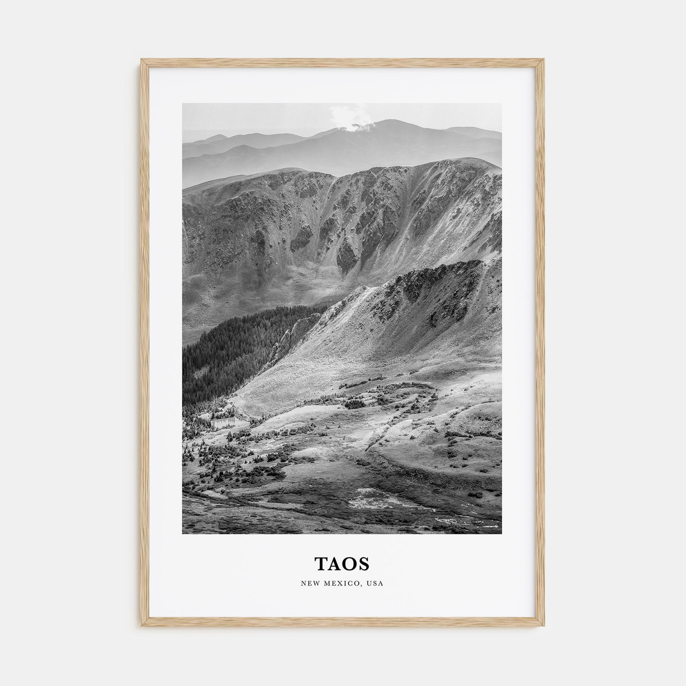 Taos Portrait B&W Poster