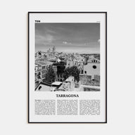 Tarragona Travel B&W Poster