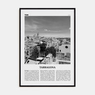 Tarragona Travel B&W Poster