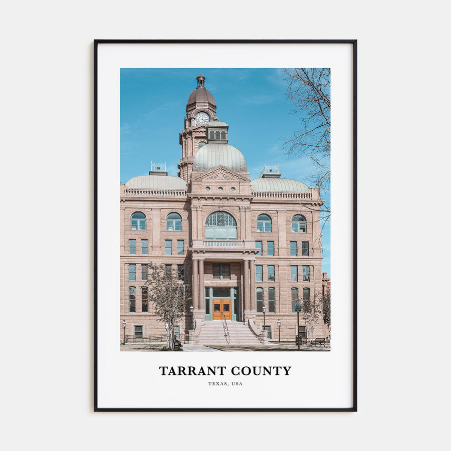 Tarrant County Portrait Color Poster
