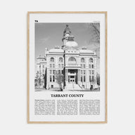 Tarrant County Travel B&W Poster