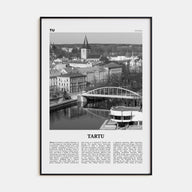 Tartu Travel B&W Poster