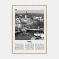 Tartu Travel B&W Poster