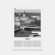 Tartu Travel B&W Poster