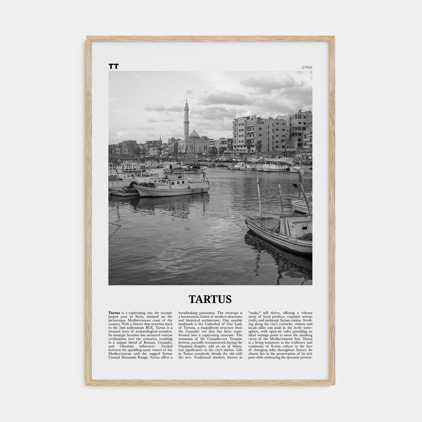 Tartus Travel B&W Poster