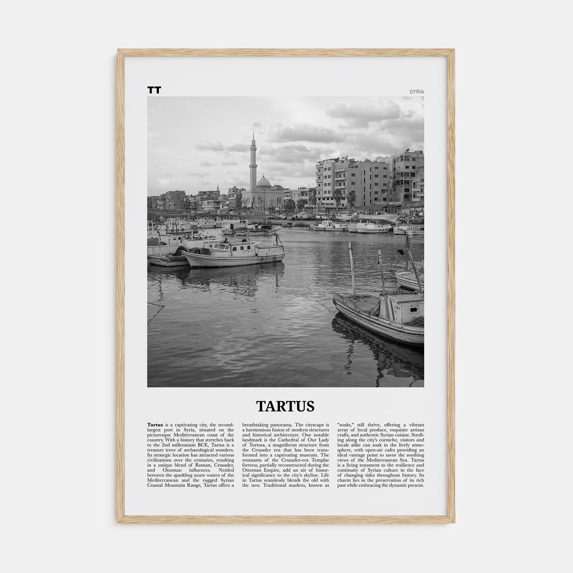 Tartus Travel B&W Poster