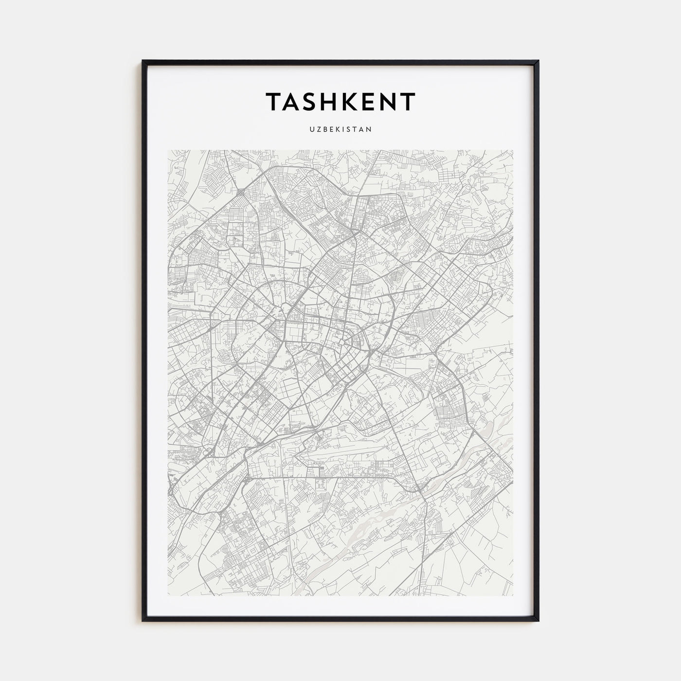Tashkent Map Portrait Poster