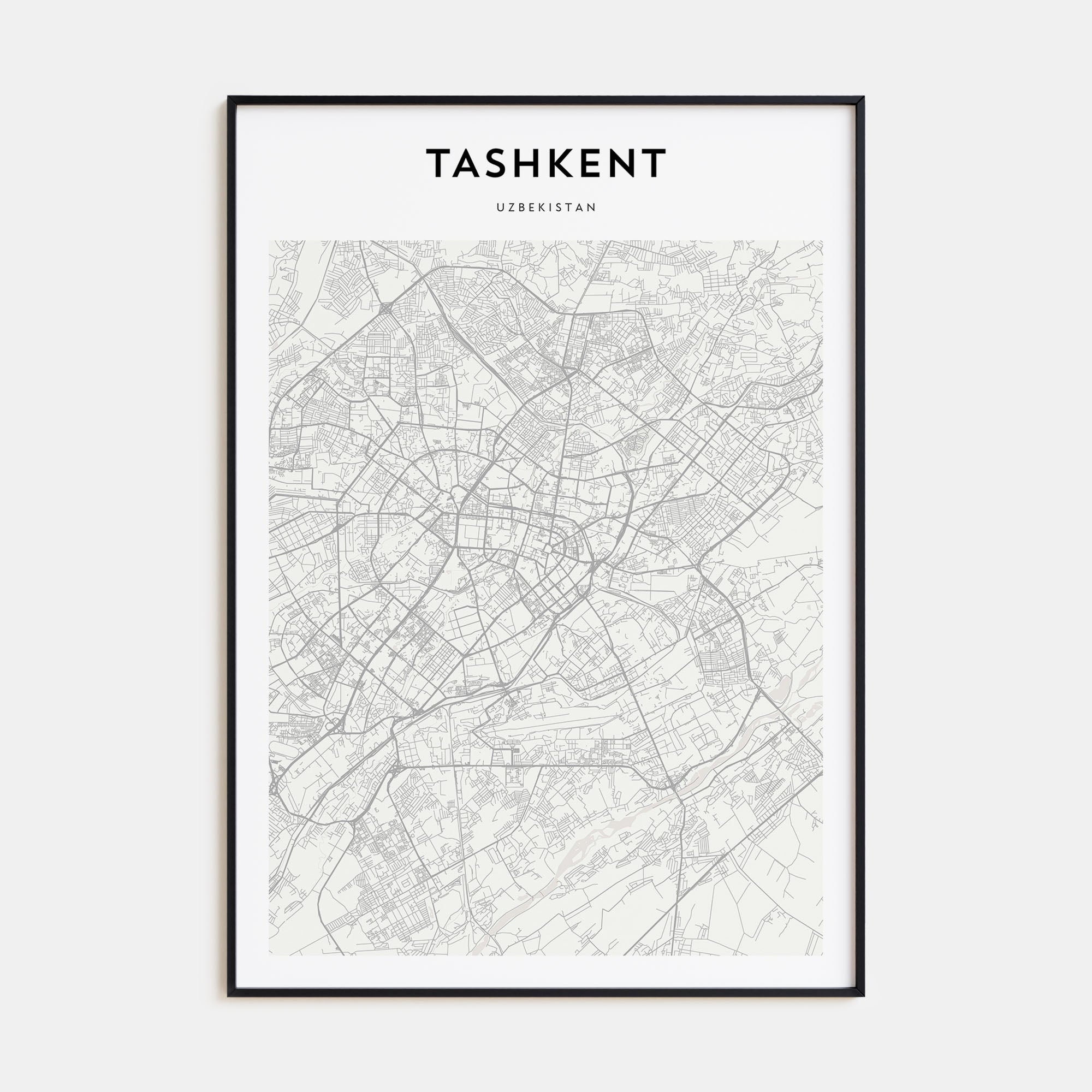 Tashkent Map Portrait Poster