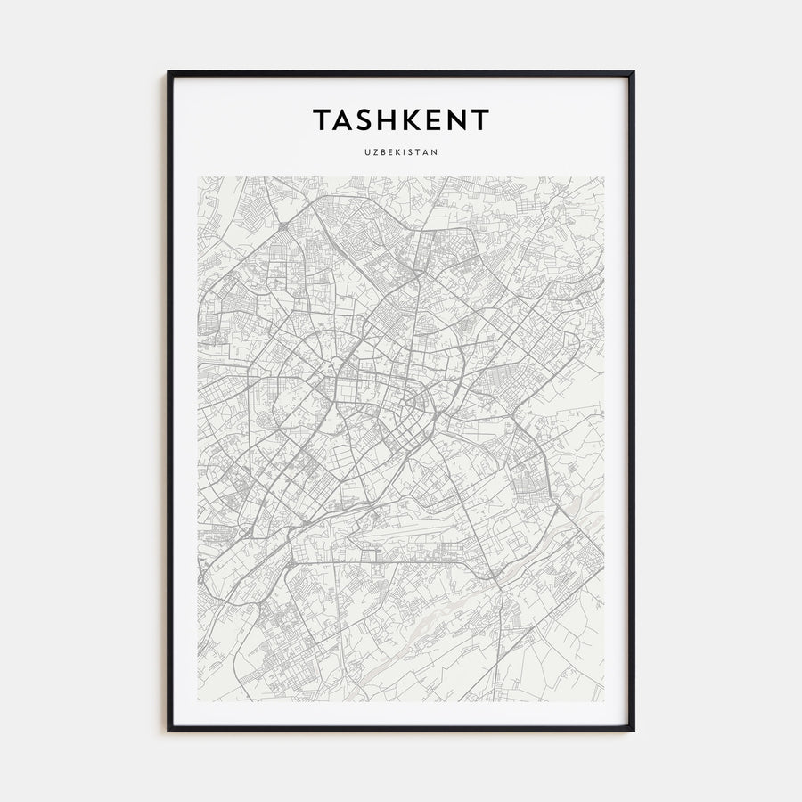 Tashkent Map Portrait Poster