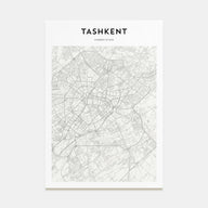 Tashkent Map Portrait Poster