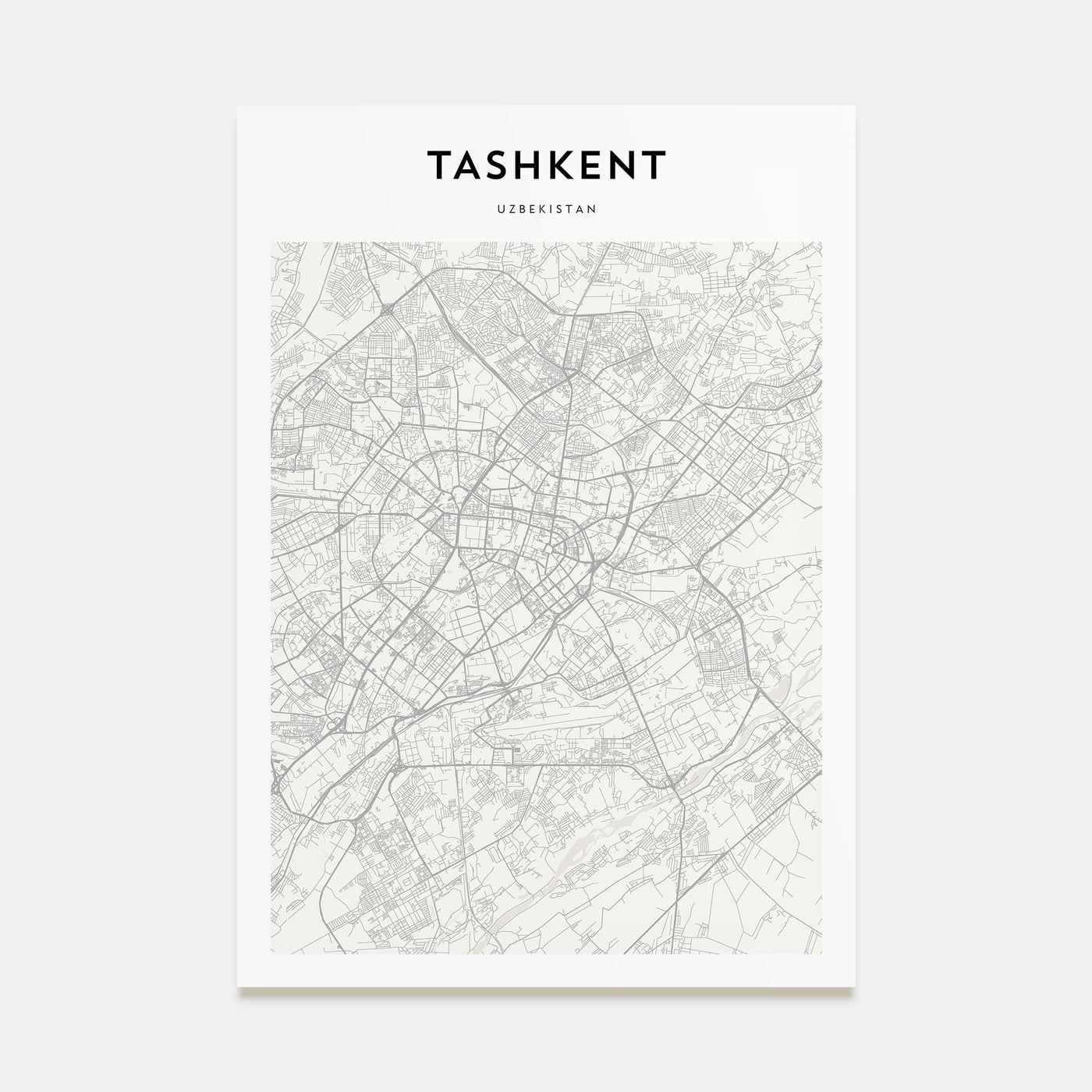 Tashkent Map Portrait Poster