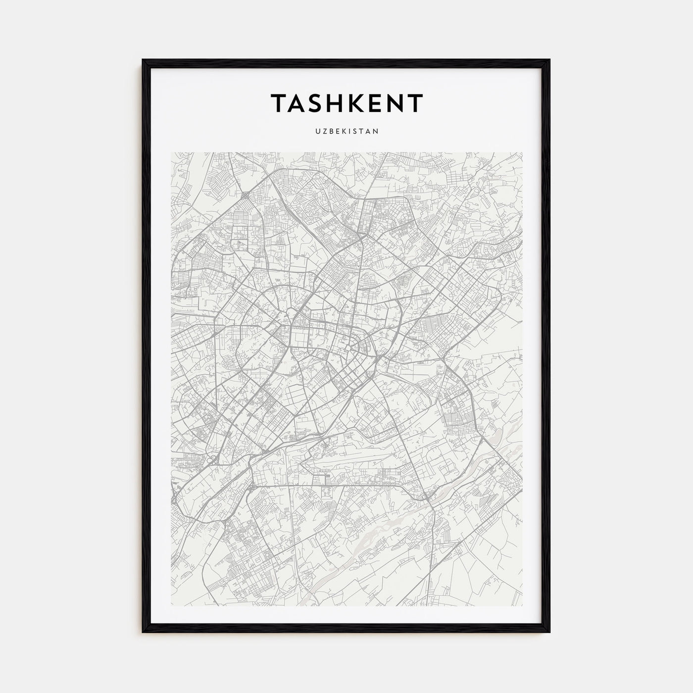 Tashkent Map Portrait Poster
