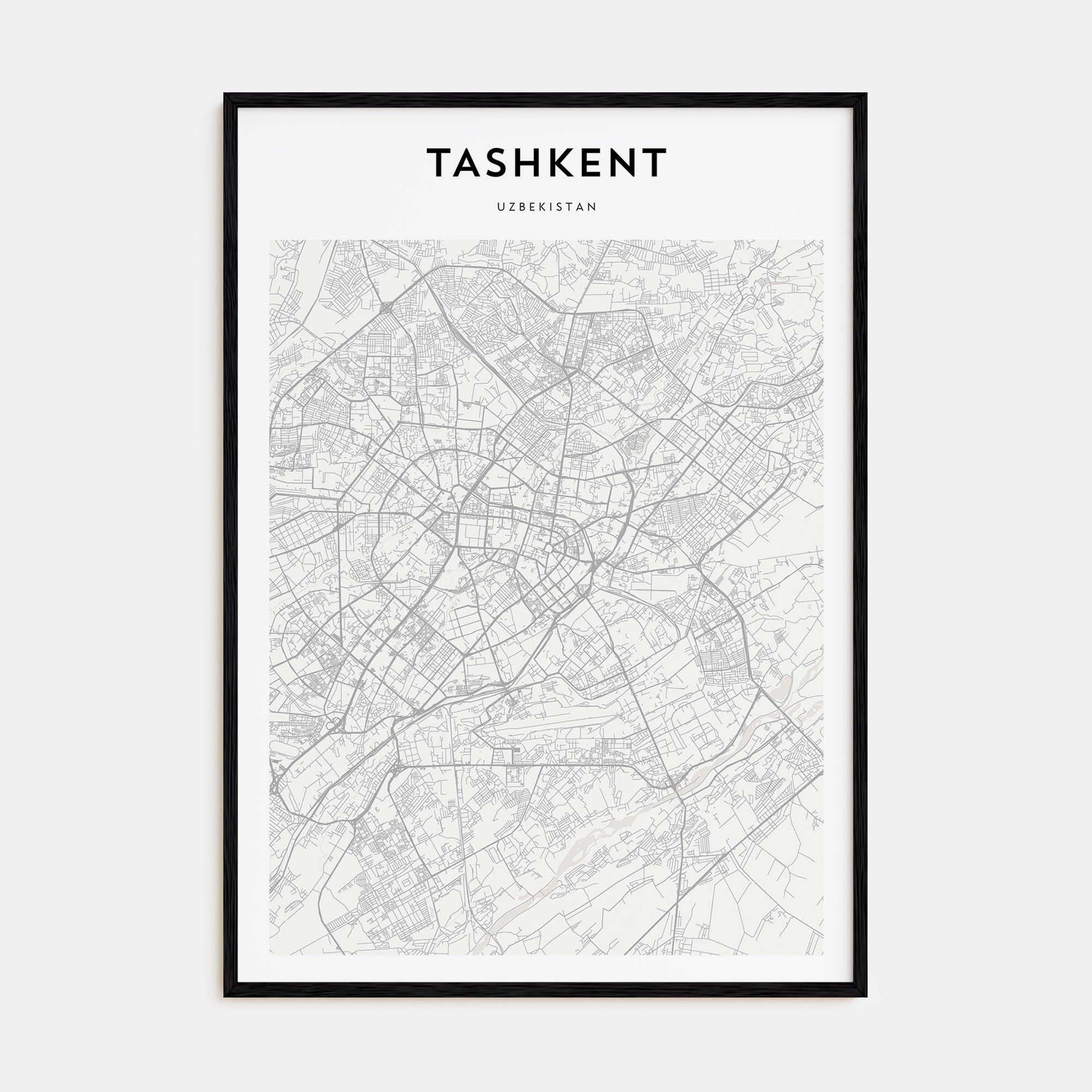 Tashkent Map Portrait Poster