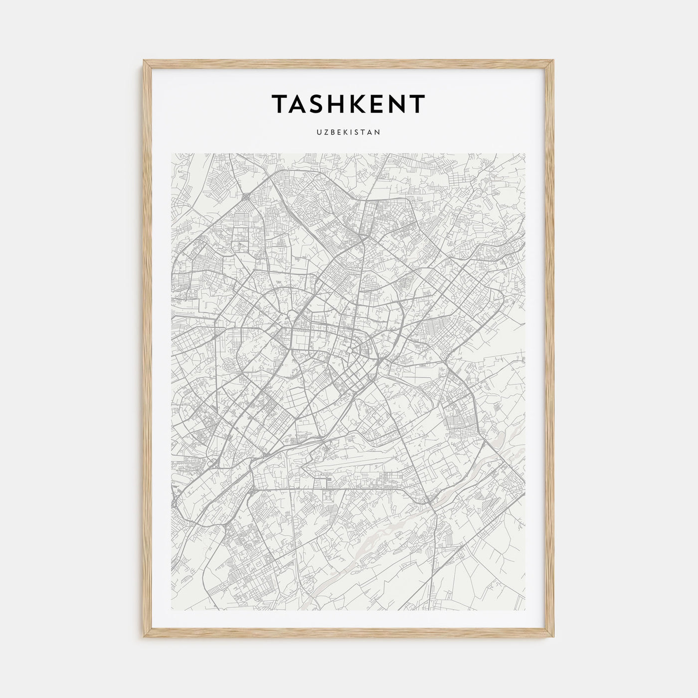 Tashkent Map Portrait Poster