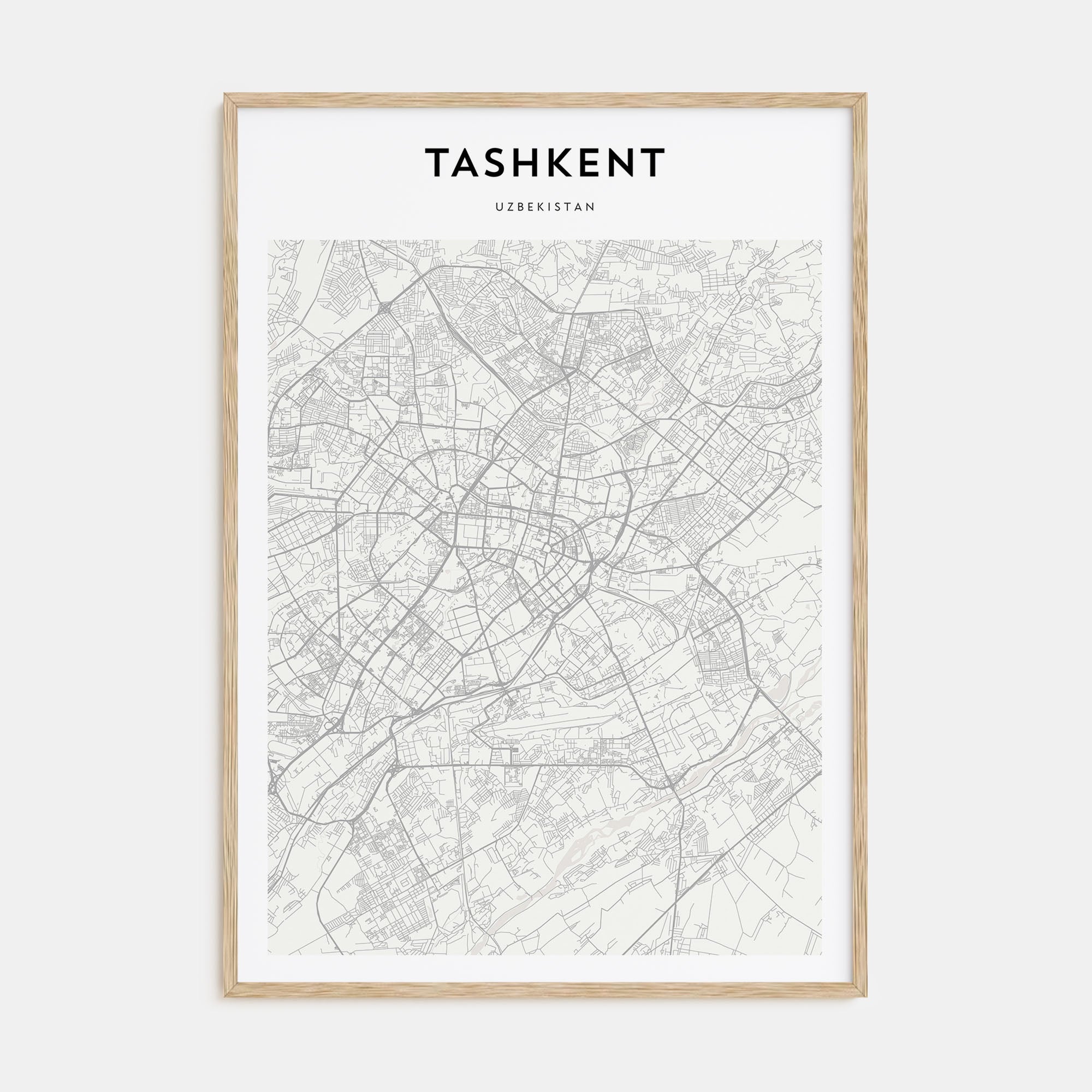Tashkent Map Portrait Poster