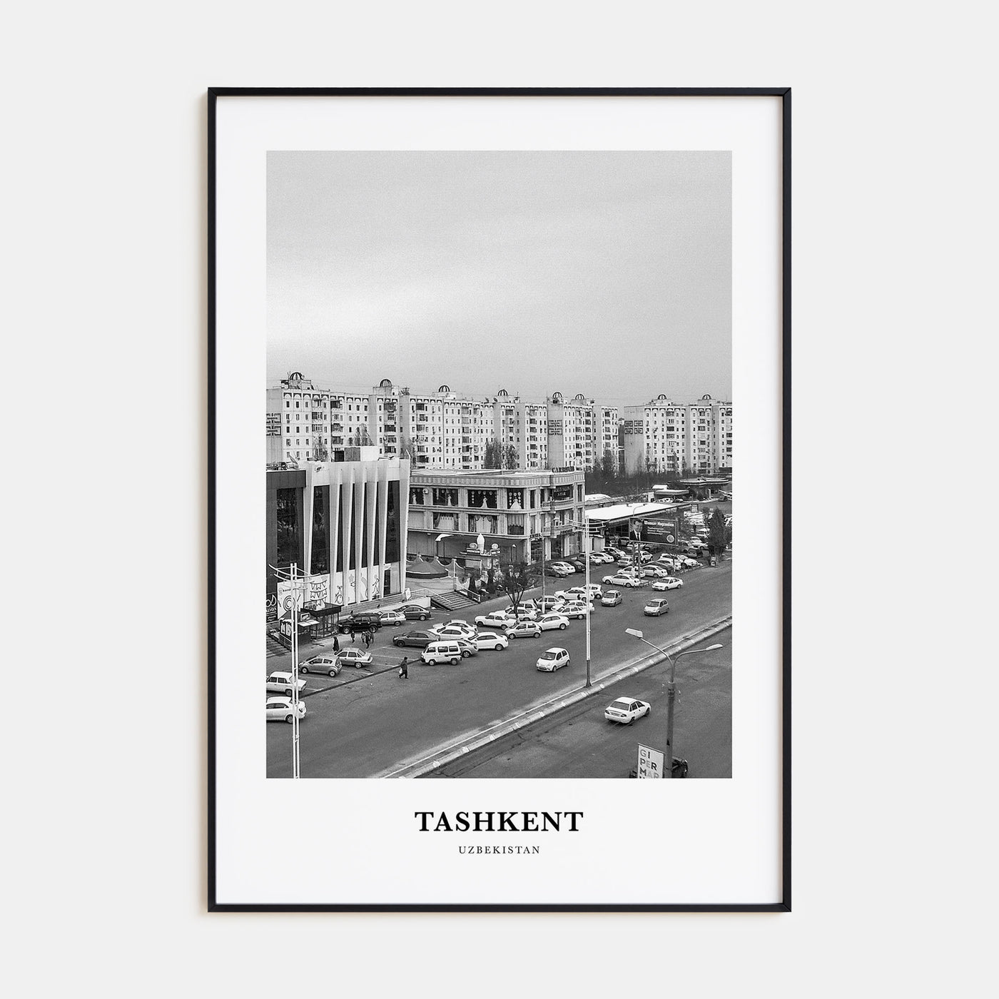 Tashkent Portrait B&W Poster