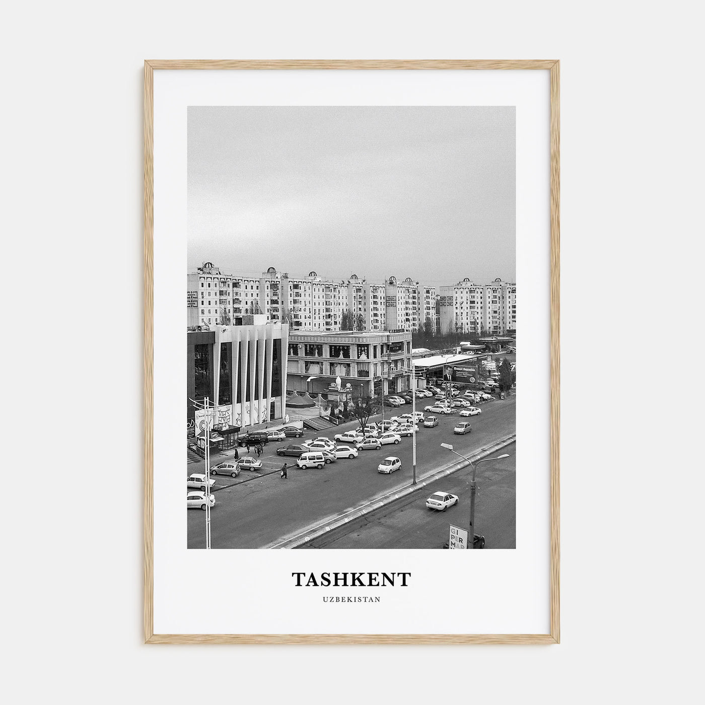 Tashkent Portrait B&W Poster