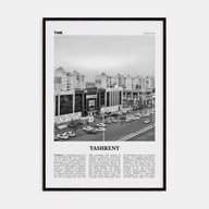 Tashkent Travel B&W Poster