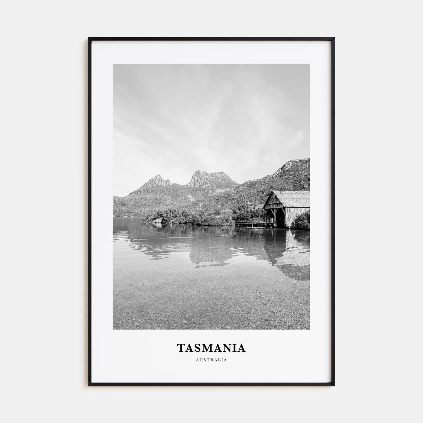 Tasmania Portrait B&W No 1 Poster