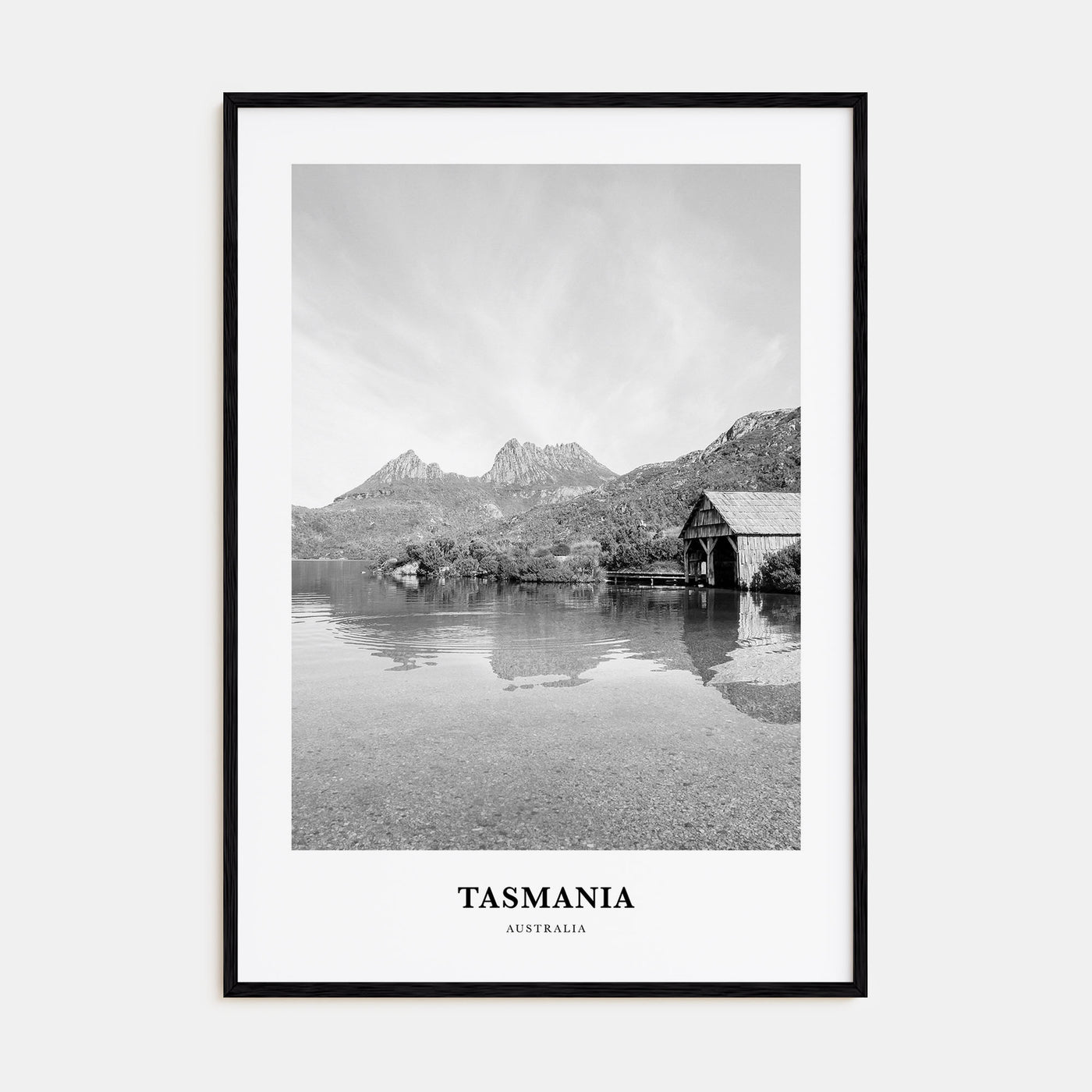 Tasmania Portrait B&W No 1 Poster