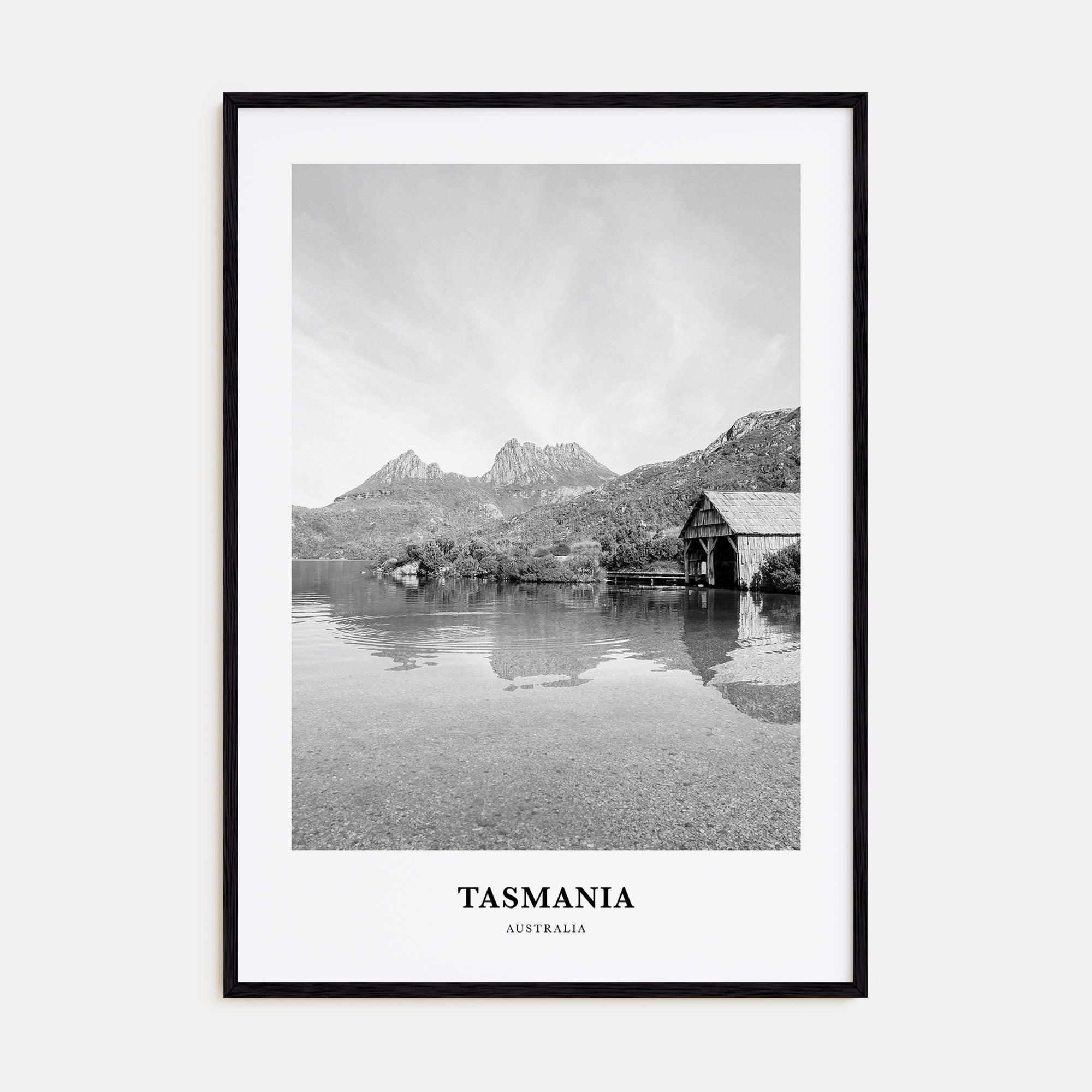 Tasmania Portrait B&W No 1 Poster