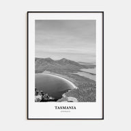 Tasmania Portrait B&W No 2 Poster