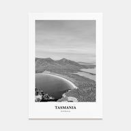 Tasmania Portrait B&W No 2 Poster