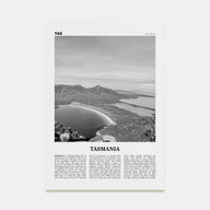 Tasmania Travel B&W No 1 Poster