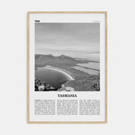 Tasmania Travel B&W No 1 Poster