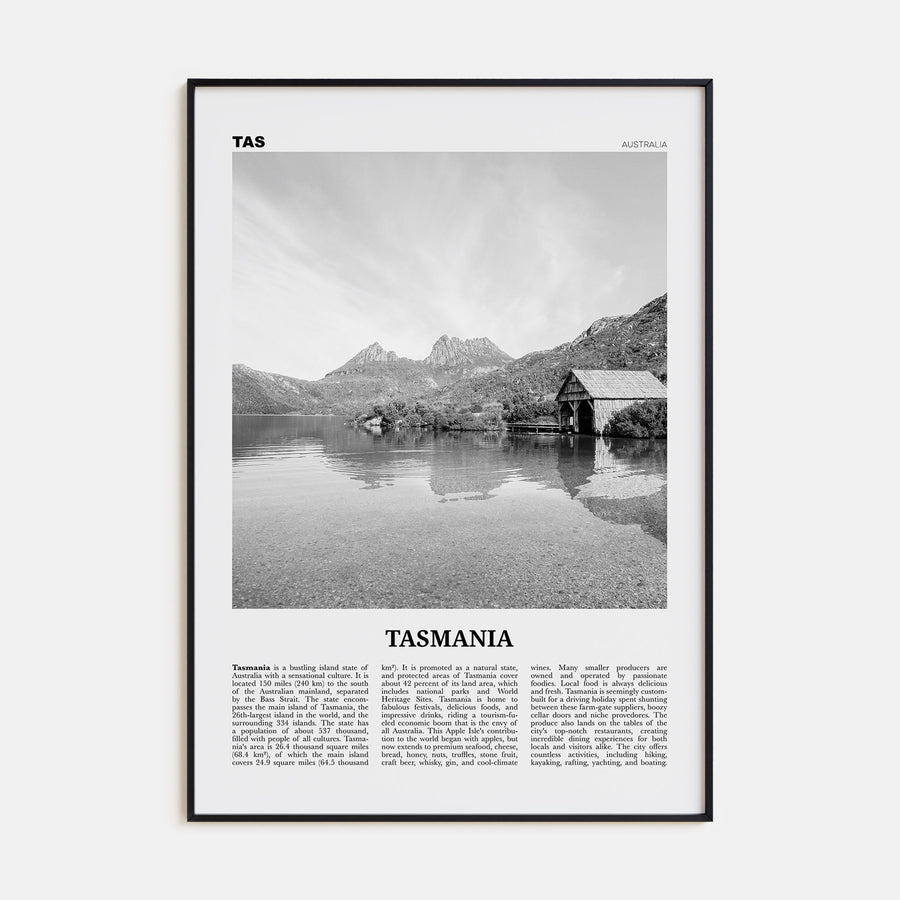 Tasmania Travel B&W No 2 Poster