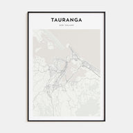Tauranga Map Portrait Poster