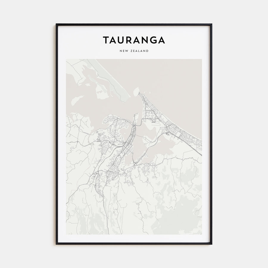 Tauranga Map Portrait Poster