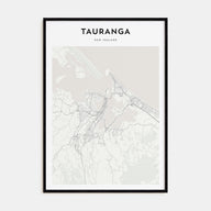 Tauranga Map Portrait Poster