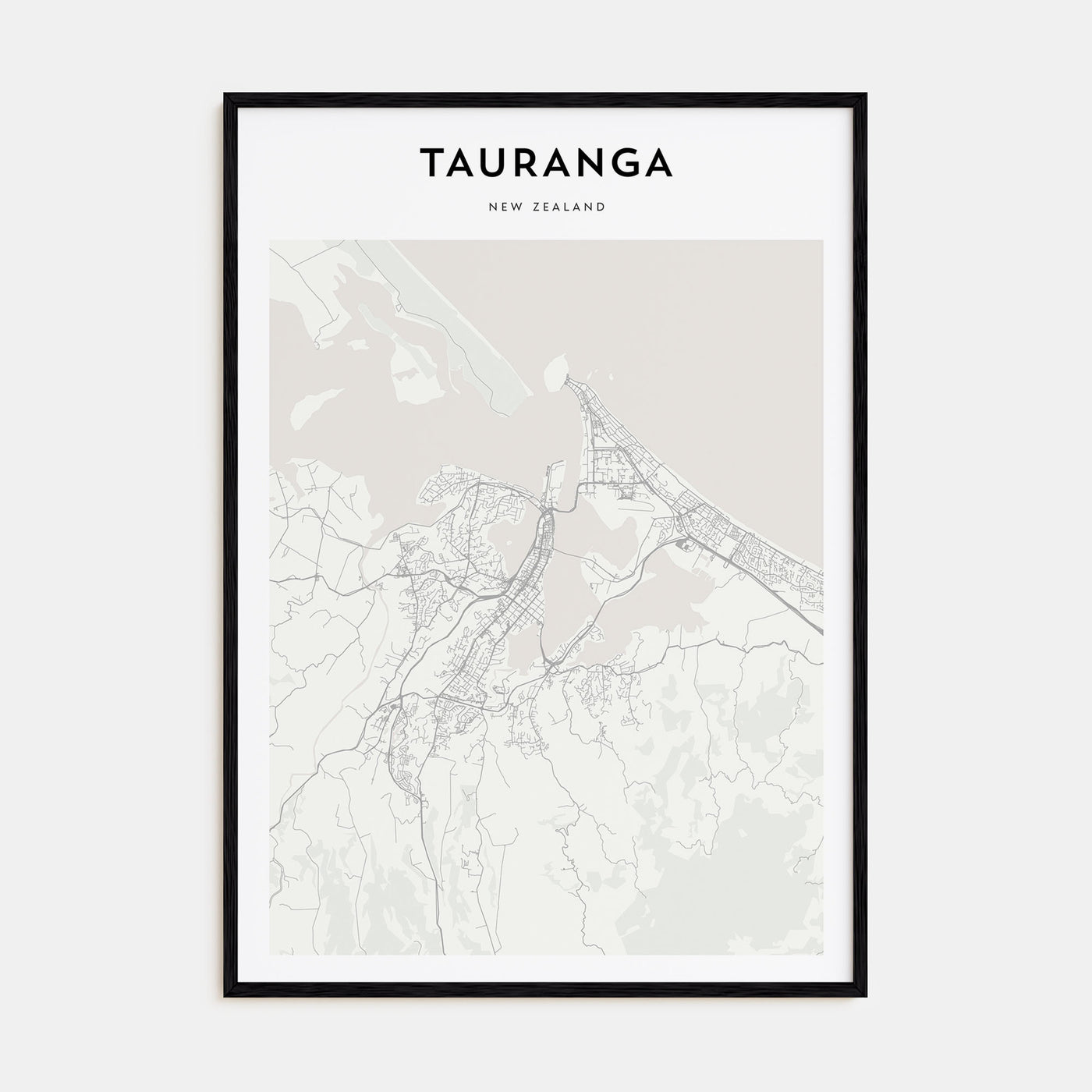 Tauranga Map Portrait Poster