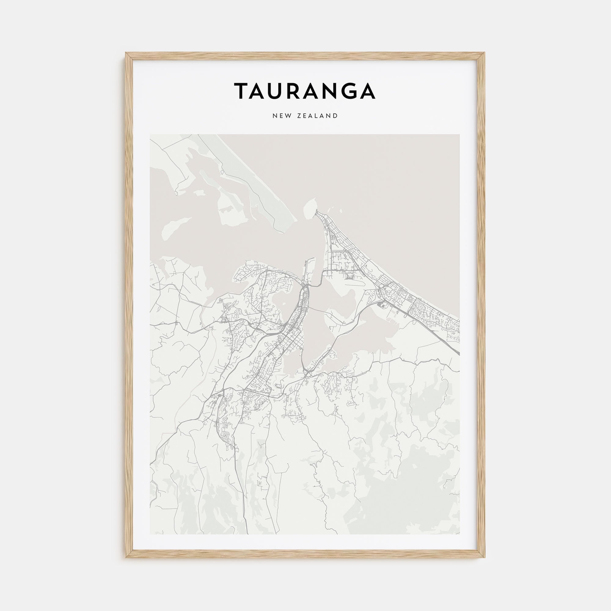 Tauranga Map Portrait Poster