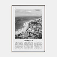 Tauranga Travel B&W Poster