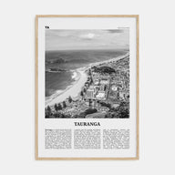 Tauranga Travel B&W Poster