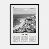 Tauranga Travel B&W Poster