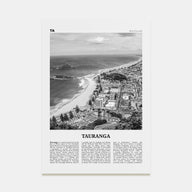 Tauranga Travel B&W Poster