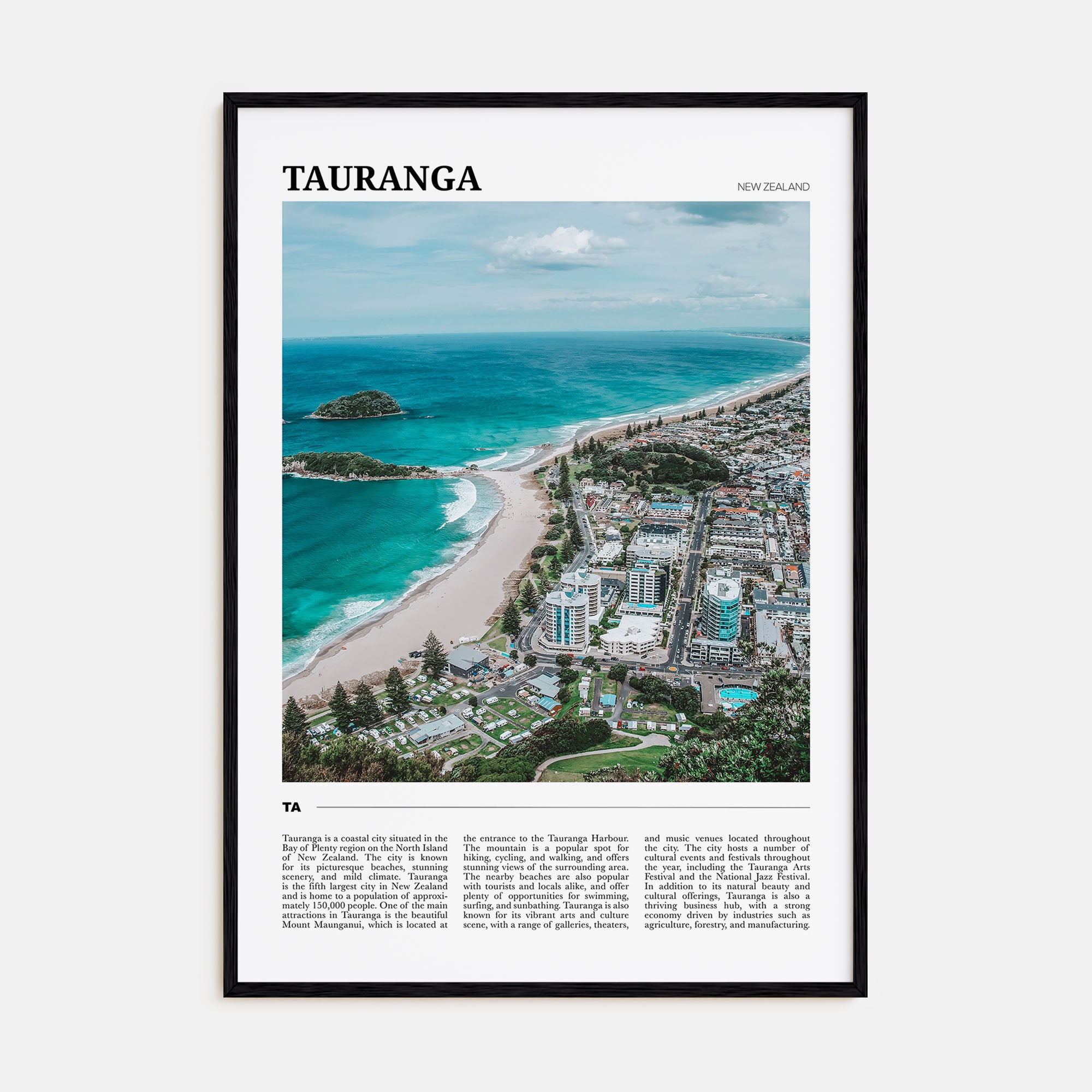 Tauranga Travel Color Poster