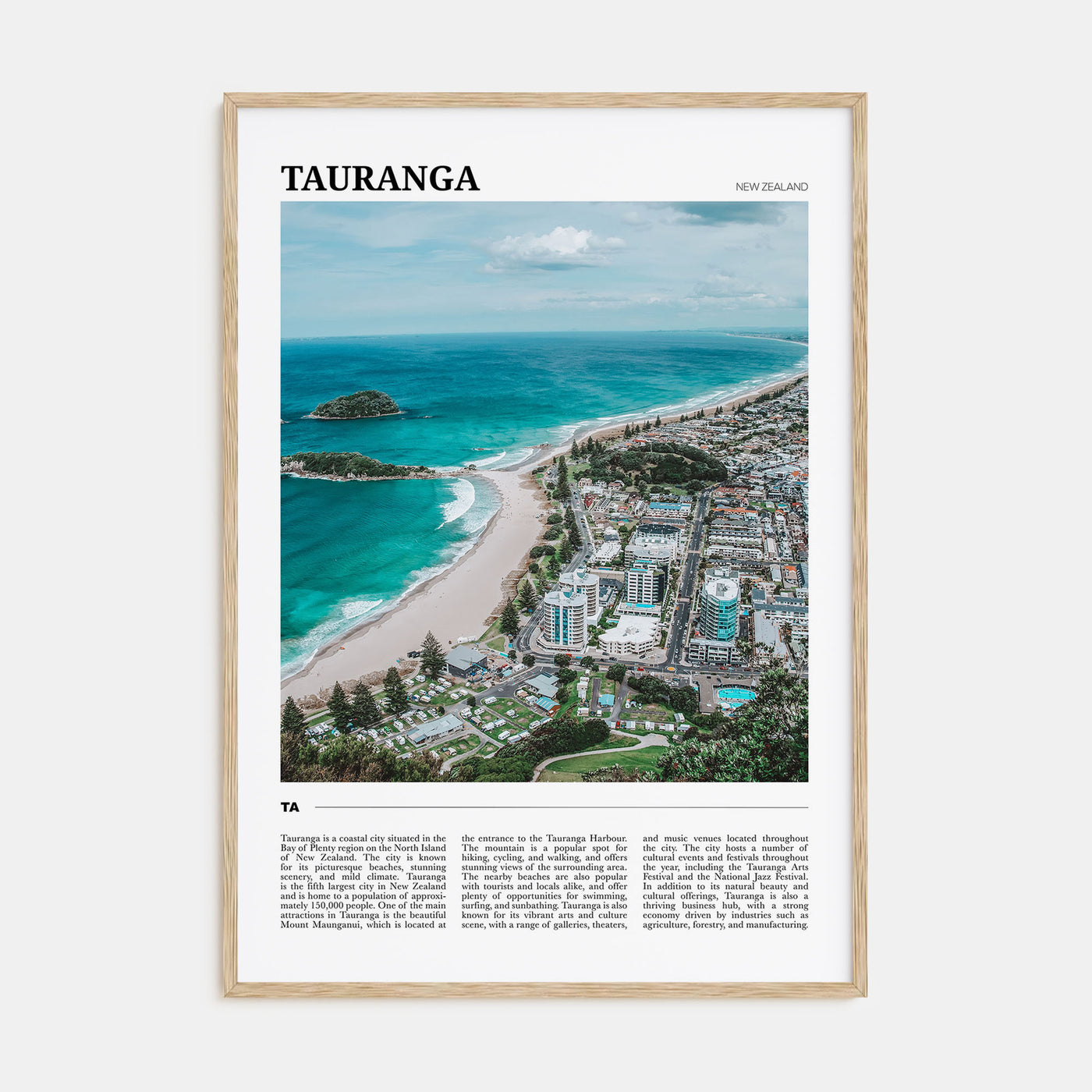 Tauranga Travel Color Poster