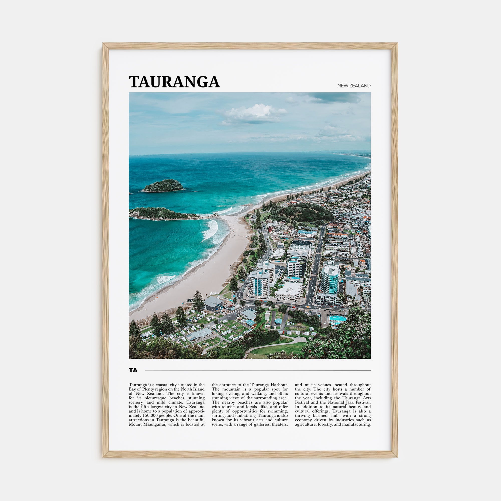 Tauranga Travel Color Poster