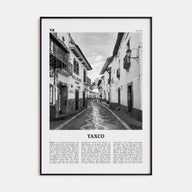 Taxco Travel B&W Poster