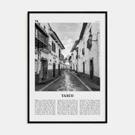 Taxco Travel B&W Poster