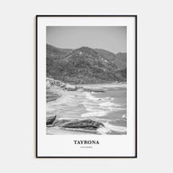 Tayrona National Natural Park Portrait B&W Poster