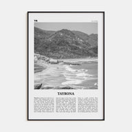 Tayrona National Natural Park Travel B&W Poster